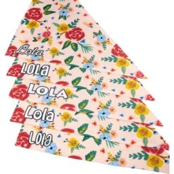 Frisco Floral Personalized Dog & Cat Bandana -Blue Buffalo Shop 254255 PT4. AC SS1800 V1618508284