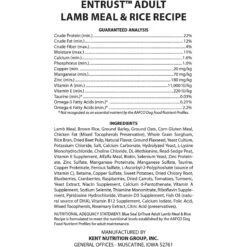 Blue Seal EnTrust Adult Lamb Meal & Rice Recipe Dry Dog Food -Blue Buffalo Shop 255284 PT4. AC SS1800 V1602714969