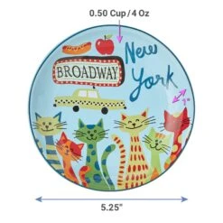 Frisco New York Non-skid Ceramic Cat Dish 11 Frisco New York Non-skid Ceramic Cat Dish -Blue Buffalo Shop 256119 PT2. AC SS1800 V1618494754