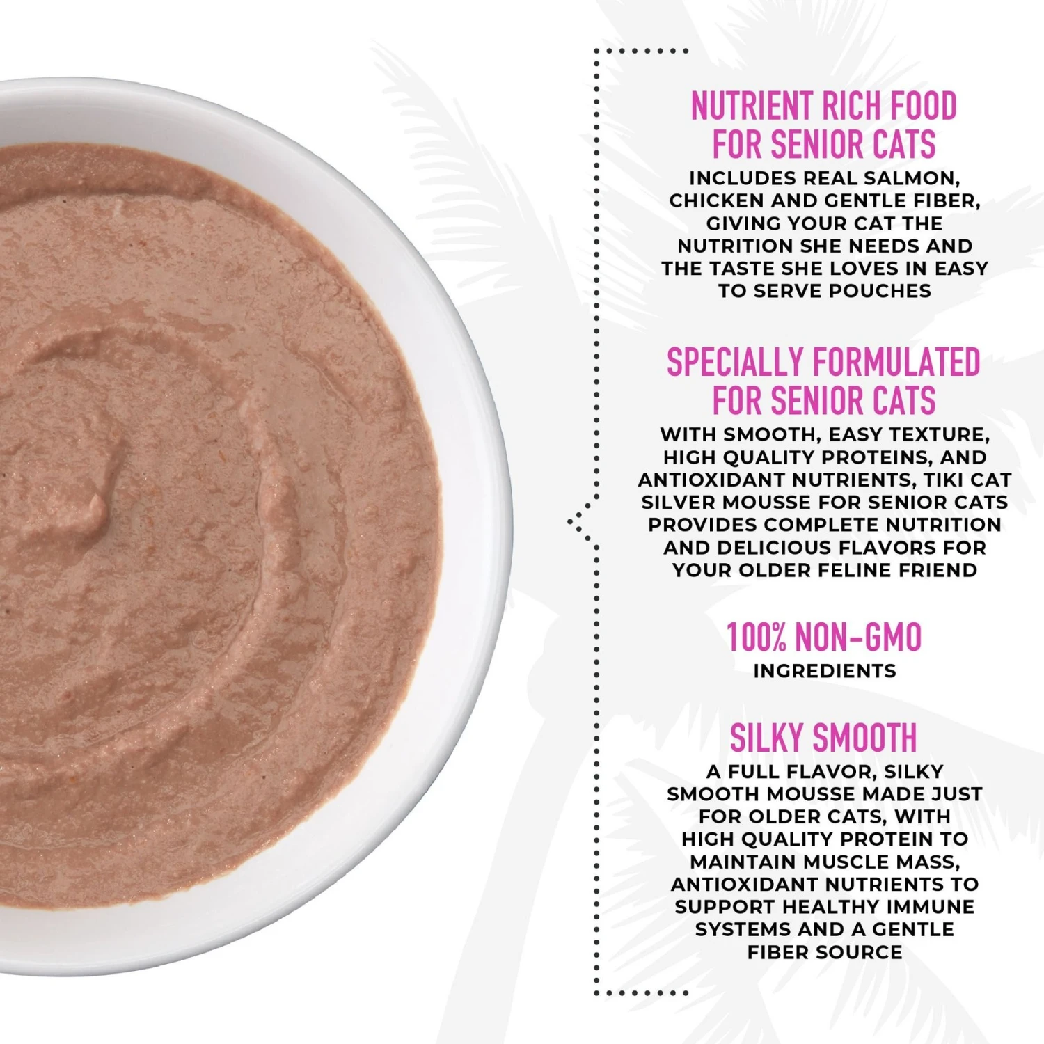 Tiki Cat Luau Velvet Mousse Salmon & Pumpkin In Broth Senior Wet Cat Food, 2.8-oz, Case Of 12 7 Tiki Cat Luau Velvet Mousse Salmon & Pumpkin In Broth Senior Wet Cat Food, 2.8-oz, Case Of 12 - Image 5