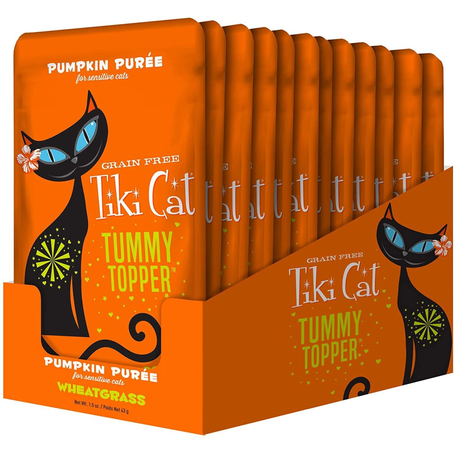 Tiki Cat Tummy Topper Pumpkin Puree Wheatgrass Grain-Free Wet Cat Food Topper, 1.5-oz, Case Of 12 4 Tiki Cat Tummy Topper Pumpkin Puree Wheatgrass Grain-Free Wet Cat Food Topper, 1.5-oz, Case Of 12 - Image 2