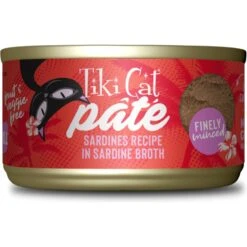 Tiki Cat Pate Sardines Recipe In Sardine Broth Wet Cat Food, 2.8-oz, Case Of 12