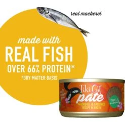 Tiki Cat Pate Mackerel & Sardines Recipe In Broth Wet Cat Food, 2.8-oz, Case Of 12 16 Tiki Cat Pate Mackerel & Sardines Recipe In Broth Wet Cat Food, 2.8-oz, Case Of 12 -Blue Buffalo Shop 259122 PT5. AC SS1800 V1703800186