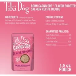 Tiki Dog Born Carnivore Flavor Booster Salmon Bisque Non-GMO Wet Dog Food Topper -Blue Buffalo Shop 259164 PT3. AC SS1800 V1701796141