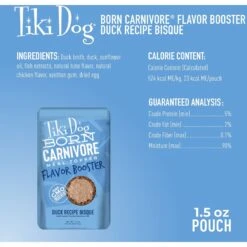 Tiki Dog Born Carnivore Flavor Booster Duck Bisque Non-GMO Wet Dog Food Topper -Blue Buffalo Shop 259166 PT3. AC SS1800 V1701796131