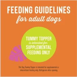 Tiki Dog Tummy Topper Pumpkin & Ginger Puree Grain-Free Wet Dog Food Topper -Blue Buffalo Shop 259168 PT6. AC SS1800 V1611150962