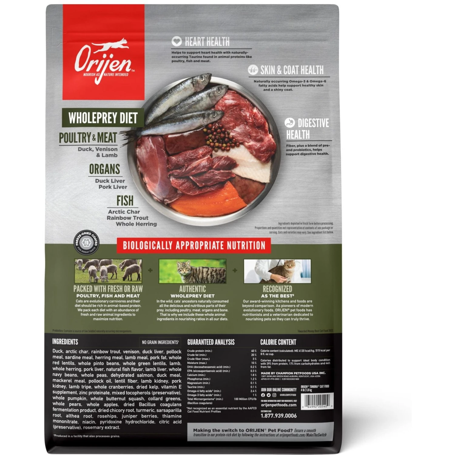 ORIJEN Tundra Grain-Free Dry Cat Food 4 ORIJEN Tundra Grain-Free Dry Cat Food - Image 2