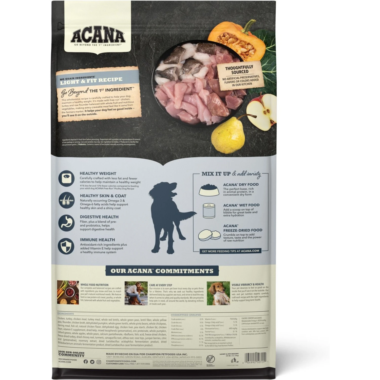 ACANA Light & Fit Recipe Grain-Free Adult Dry Dog Food 5 ACANA Light & Fit Recipe Grain-Free Adult Dry Dog Food - Image 3