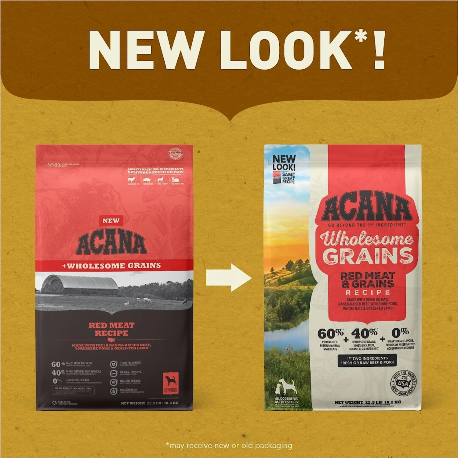 ACANA Wholesome Grains Red Meat Recipe Dry Dog Food 4 ACANA Wholesome Grains Red Meat Recipe Dry Dog Food - Image 2