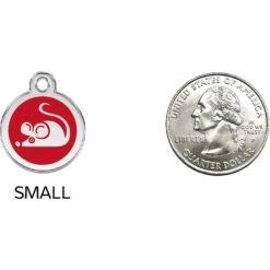 Red Dingo Mouse Personalized Stainless Steel Cat ID Tag, Small -Blue Buffalo Shop 260326 PT8. AC SS1800 V1617697306