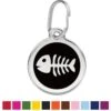 Red Dingo Skeleton Fish Stainless Steel Personalized Cat ID Tag -Blue Buffalo Shop 260471 MAIN. AC SS1800 V1698954820