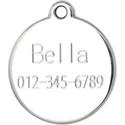 Red Dingo Cat Face Personalized Silver Stainless Steel Cat ID Tag, Small -Blue Buffalo Shop 260741 PT5. AC SS1800 V1610505753