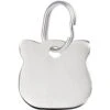 Red Dingo Cat Head Personalized Silver Stainless Steel Cat ID Tag, Small
