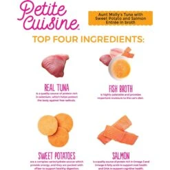 Petite Cuisine Aunt Molly's Tuna With Sweet Potato & Salmon Entree In Broth Grain-Free Wet Cat Food -Blue Buffalo Shop 262253 PT2. AC SS1800 V1606377120
