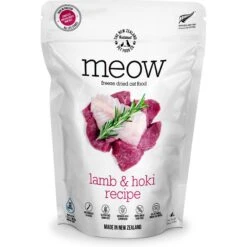 The New Zealand Natural Pet Food Co. Meow Lamb & Hoki Grain-Free Freeze-Dried Cat Food, 9-oz Bag