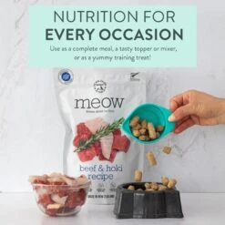 The New Zealand Natural Pet Food Co. Meow Beef & Hoki Grain-Free Freeze-Dried Cat Food, 9-oz Bag 9 The New Zealand Natural Pet Food Co. Meow Beef & Hoki Grain-Free Freeze-Dried Cat Food, 9-oz Bag -Blue Buffalo Shop 263623 PT2. AC SS1800 V1608266235