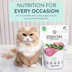 The New Zealand Natural Pet Food Co. Meow Duck Grain-Free Freeze-Dried Cat Food, 9-oz Bag 7 The New Zealand Natural Pet Food Co. Meow Duck Grain-Free Freeze-Dried Cat Food, 9-oz Bag -Blue Buffalo Shop 263627 PT2. AC SS1800 V1608266231