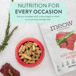 The New Zealand Natural Pet Food Co. Meow Wild Venison Grain-Free Freeze-Dried Cat Food, 9-oz Bag 7 The New Zealand Natural Pet Food Co. Meow Wild Venison Grain-Free Freeze-Dried Cat Food, 9-oz Bag -Blue Buffalo Shop 263631 PT2. AC SS1800 V1608271938