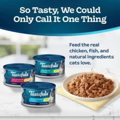 Blue Buffalo Tastefuls Tuna, Chicken, Fish & Shrimp Entrées Variety Pack Flaked Wet Cat Food -Blue Buffalo Shop 264519 PT2. AC SS1800 V1689357001