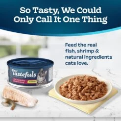 Blue Buffalo Tastefuls Fish & Shrimp Entrée In Gravy Flaked Wet Cat Food -Blue Buffalo Shop 264529 PT2. AC SS1800 V1630735313