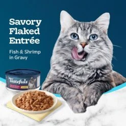 Blue Buffalo Tastefuls Fish & Shrimp Entrée In Gravy Flaked Wet Cat Food -Blue Buffalo Shop 264529 PT3. AC SS1800 V1630738049