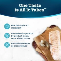 Blue Buffalo Tastefuls Fish & Shrimp Entrée In Gravy Flaked Wet Cat Food -Blue Buffalo Shop 264529 PT5. AC SS1800 V1630734083