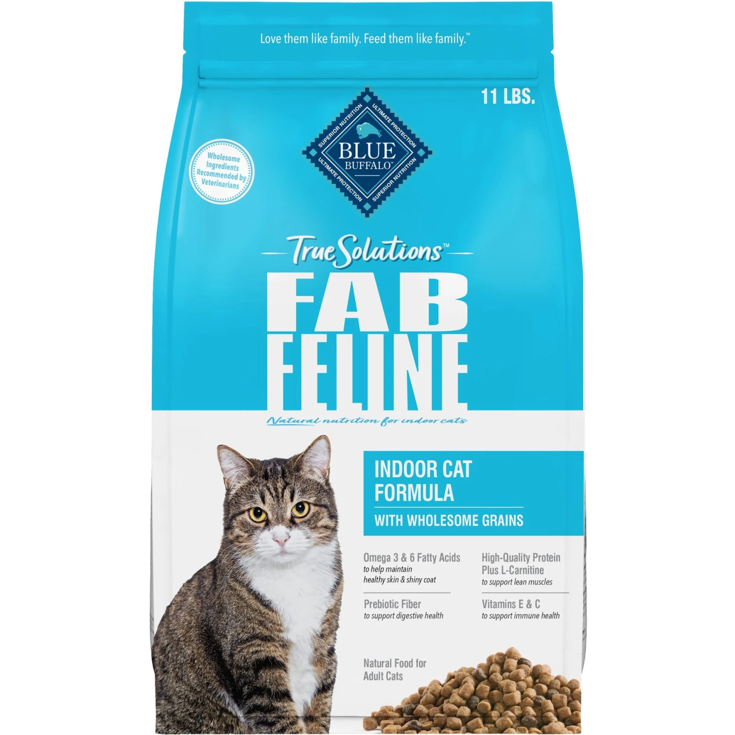 Blue Buffalo True Solutions Fab Feline Natural Indoor Cat Formula Adult Dry Cat Food 3 Blue Buffalo True Solutions Fab Feline Natural Indoor Cat Formula Adult Dry Cat Food