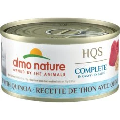Almo Nature HQS Complete Tuna With Quinoa Wet Cat Food, 2.47-oz Can, Case Of 12