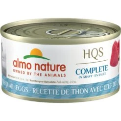 Almo Nature HQS Complete Tuna With Quail Egg Wet Cat Food, 2.47-oz Can, Case Of 12