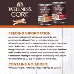 Wellness CORE Digestive Health Chicken & Beef Pate Variety Pack Grain-Free Wet Dog Food -Blue Buffalo Shop 264888 PT7. AC SS1800 V1623197551