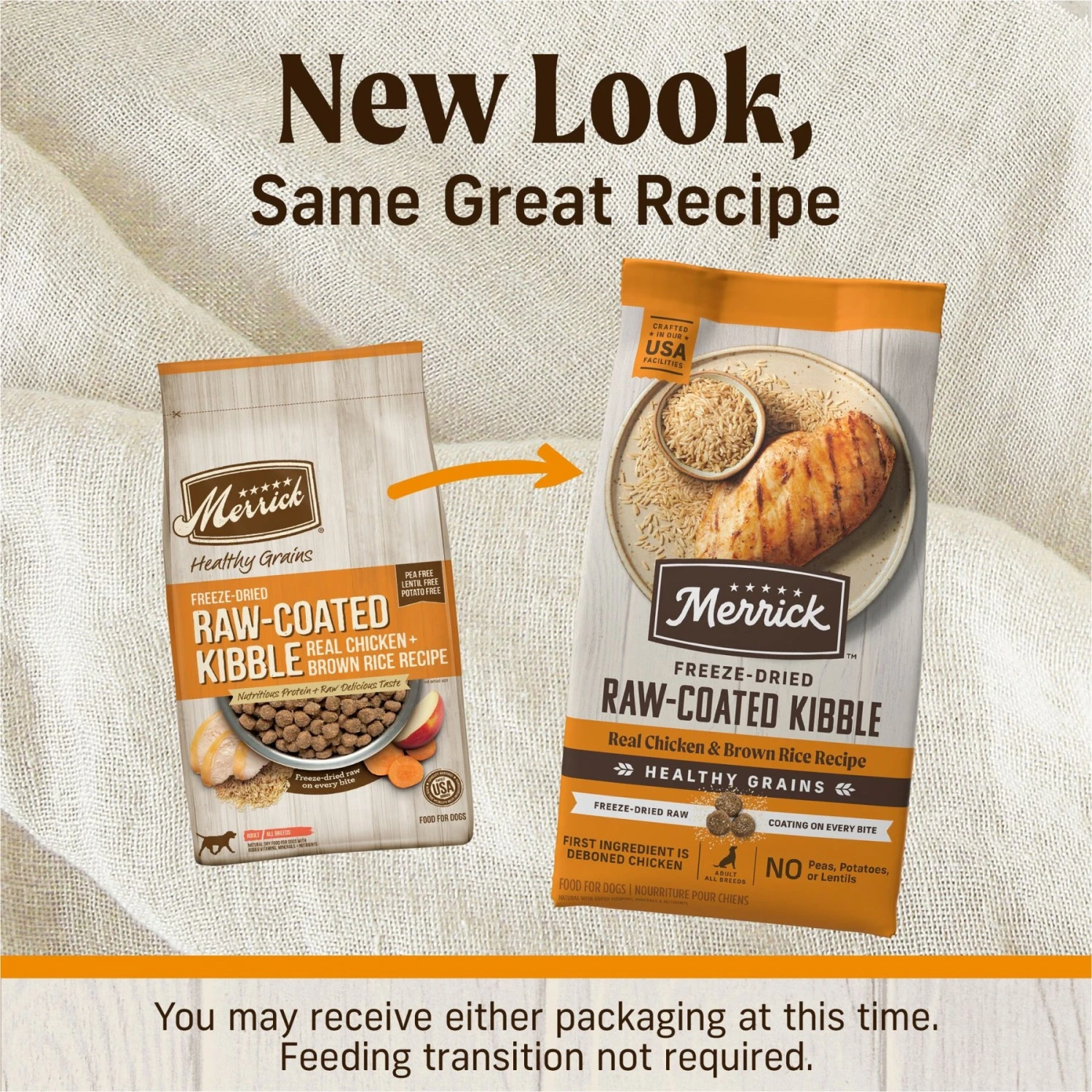 Merrick Healthy Grains Raw-Coated Kibble Real Chicken + Brown Rice Recipe Freeze-Dried Dry Dog Food 4 Merrick Healthy Grains Raw-Coated Kibble Real Chicken + Brown Rice Recipe Freeze-Dried Dry Dog Food - Image 2