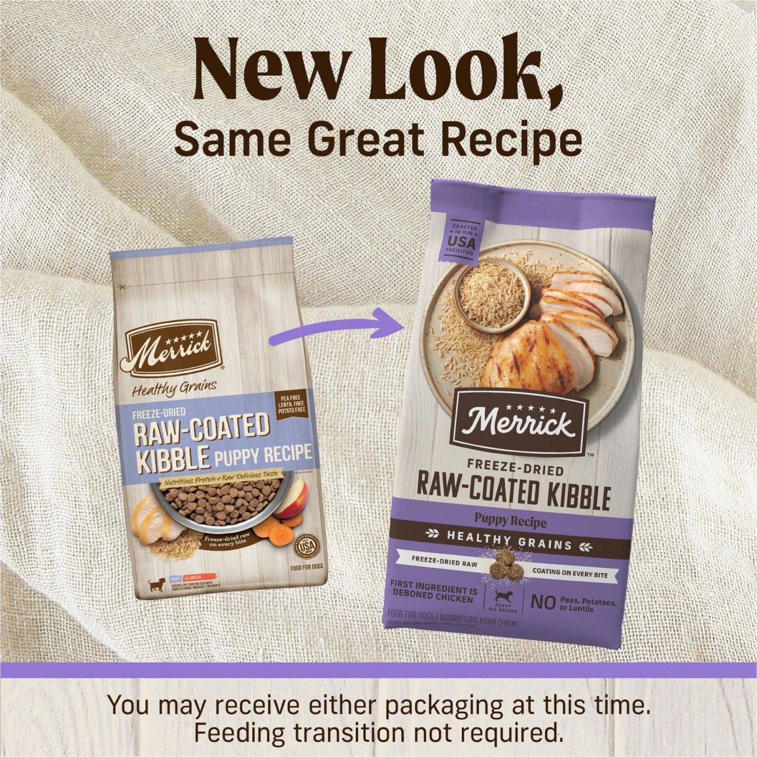 Merrick Healthy Grains Raw-Coated Kibble Puppy Recipe Freeze-Dried Dry Dog Food 4 Merrick Healthy Grains Raw-Coated Kibble Puppy Recipe Freeze-Dried Dry Dog Food - Image 2