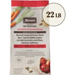 Merrick Healthy Grains Raw-Coated Kibble Real Beef + Brown Rice Recipe Freeze-Dried Dry Dog Food 12 Merrick Healthy Grains Raw-Coated Kibble Real Beef + Brown Rice Recipe Freeze-Dried Dry Dog Food -Blue Buffalo Shop 265212 PT2. AC SS1800 V1673561129