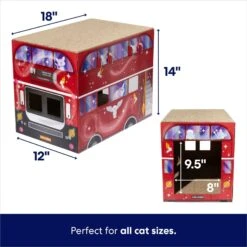 Frisco Magic Bus Cardboard Cat House, 2-Story 8 Frisco Magic Bus Cardboard Cat House, 2-Story -Blue Buffalo Shop 266701 PT1. AC SS1800 V1692019978