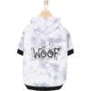 Frisco Woof Tiedye Print Dog & Cat Hoodie -Blue Buffalo Shop 267986 MAIN. AC SS1800 V1637648583