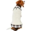 Frisco Cream Cable Knit Dog & Cat Sweater, White/Red Plaid 1 Frisco Cream Cable Knit Dog & Cat Sweater, White/Red Plaid -Blue Buffalo Shop 268057 MAIN. AC SS1800 V1628629892