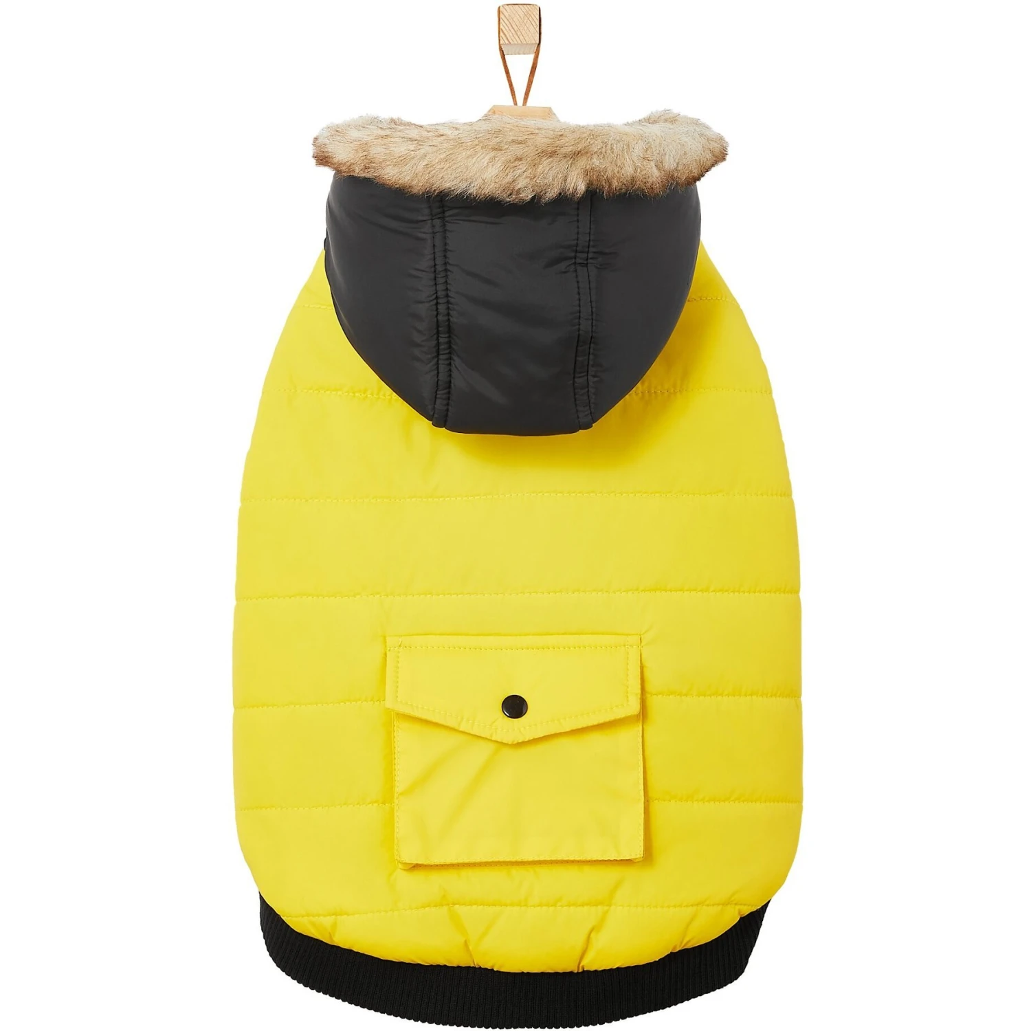 Frisco Heavyweight Anchorage Insulated Dog & Cat Parka, Yellow/Black 6 Frisco Heavyweight Anchorage Insulated Dog & Cat Parka, Yellow/Black - Image 4
