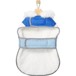 Frisco Heavyweight Chevron Insulated Dog & Cat Parka With Pocket -Blue Buffalo Shop 268405 PT5. AC SS1800 V1628784788