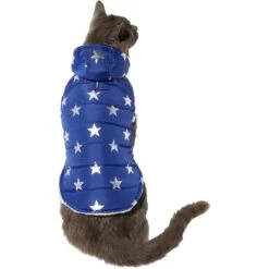 Frisco Mediumweight Metallic Star Print Insulated Dog & Cat Parka, Navy 11 Frisco Mediumweight Metallic Star Print Insulated Dog & Cat Parka, Navy -Blue Buffalo Shop 268413 PT2. AC SS1800 V1628797317