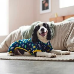 Frisco Dog & Cat Cozy Plush Fleece PJs, Outer Space -Blue Buffalo Shop 268477 PT5. AC SS1800 V1637682422