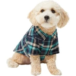 Frisco Multi-Plaid Dog & Cat Flannel Shirt -Blue Buffalo Shop 268588 PT2. AC SS1800 V1637651794