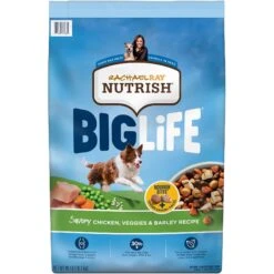 Rachael Ray Nutrish Big Life Large Breed Savory Chicken, Veggies & Barley Recipe Dry Dog Food