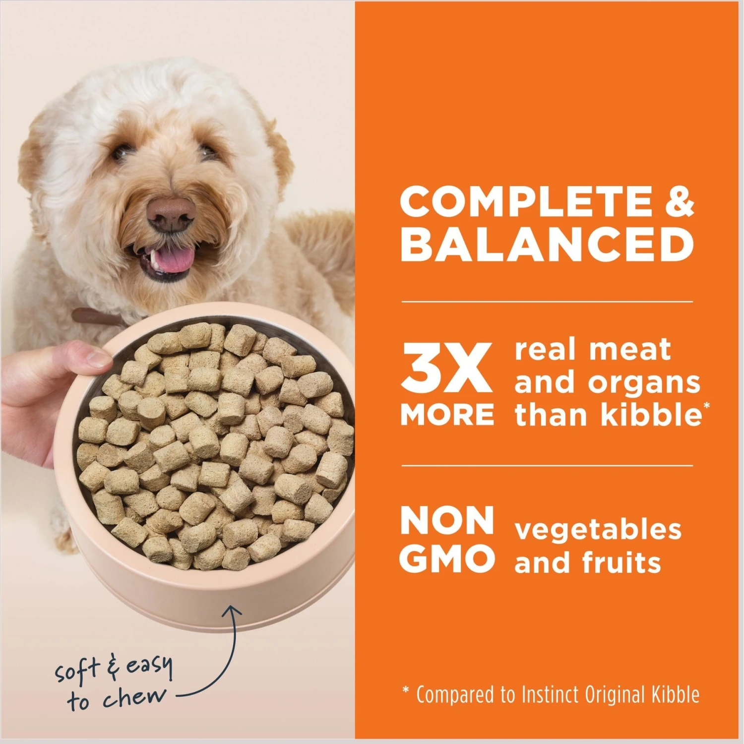 Instinct Raw Meals Grass-Fed Lamb Recipe Grain-Free Freeze-Dried Adult Dog Food 7 Instinct Raw Meals Grass-Fed Lamb Recipe Grain-Free Freeze-Dried Adult Dog Food - Image 5