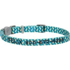 Frisco Pineapple Polyester Personalized Breakaway Cat Collar With Bell
