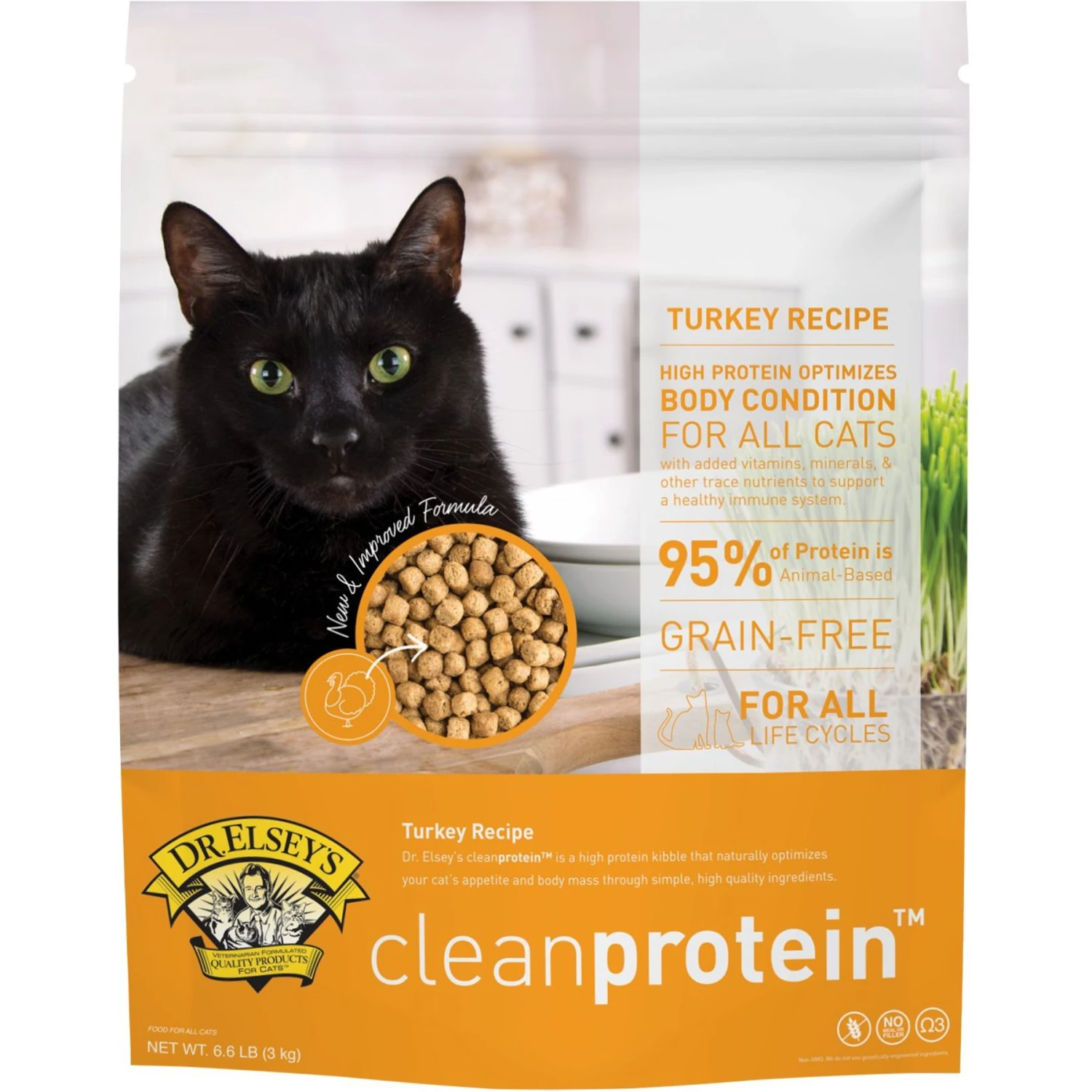Dr. Elsey's Cleanprotein Turkey Kibble Cat Dry Food 3 Dr. Elsey's Cleanprotein Turkey Kibble Cat Dry Food
