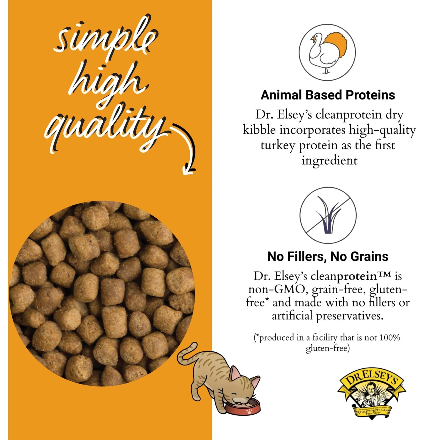 Dr. Elsey's Cleanprotein Turkey Kibble Cat Dry Food 6 Dr. Elsey's Cleanprotein Turkey Kibble Cat Dry Food - Image 4