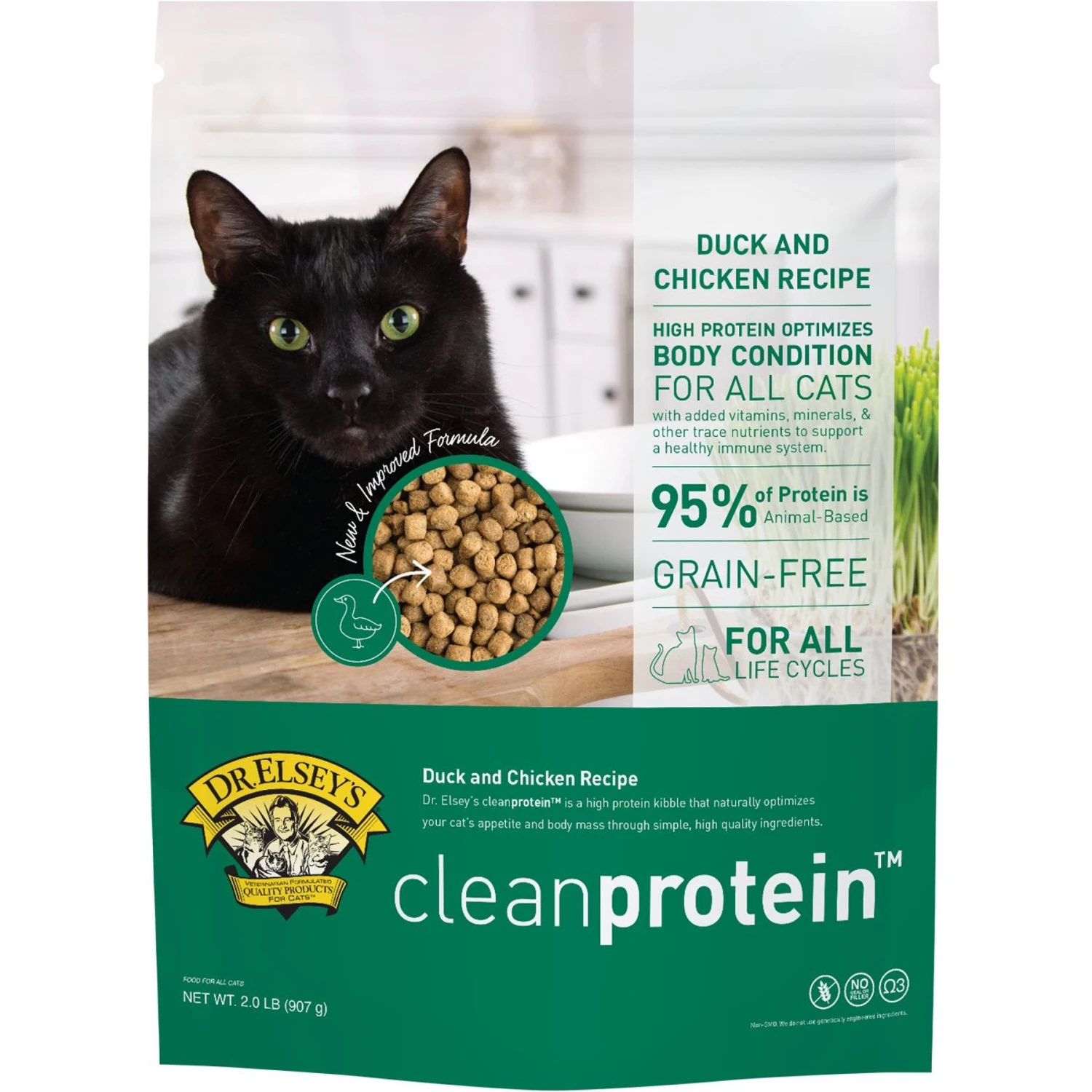 Dr. Elsey's Cleanprotein Duck Kibble Cat Dry Food 3 Dr. Elsey's Cleanprotein Duck Kibble Cat Dry Food