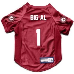 Littlearth NCAA Stretch Dog & Cat Jersey, Alabama Crimson Tide