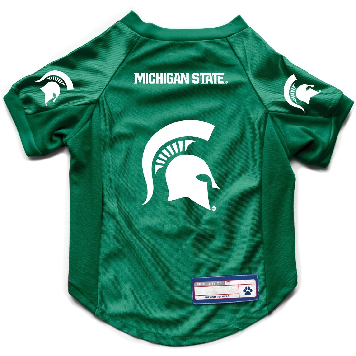Littlearth NCAA Stretch Dog & Cat Jersey, Michigan State Spartans 3 Littlearth NCAA Stretch Dog & Cat Jersey, Michigan State Spartans