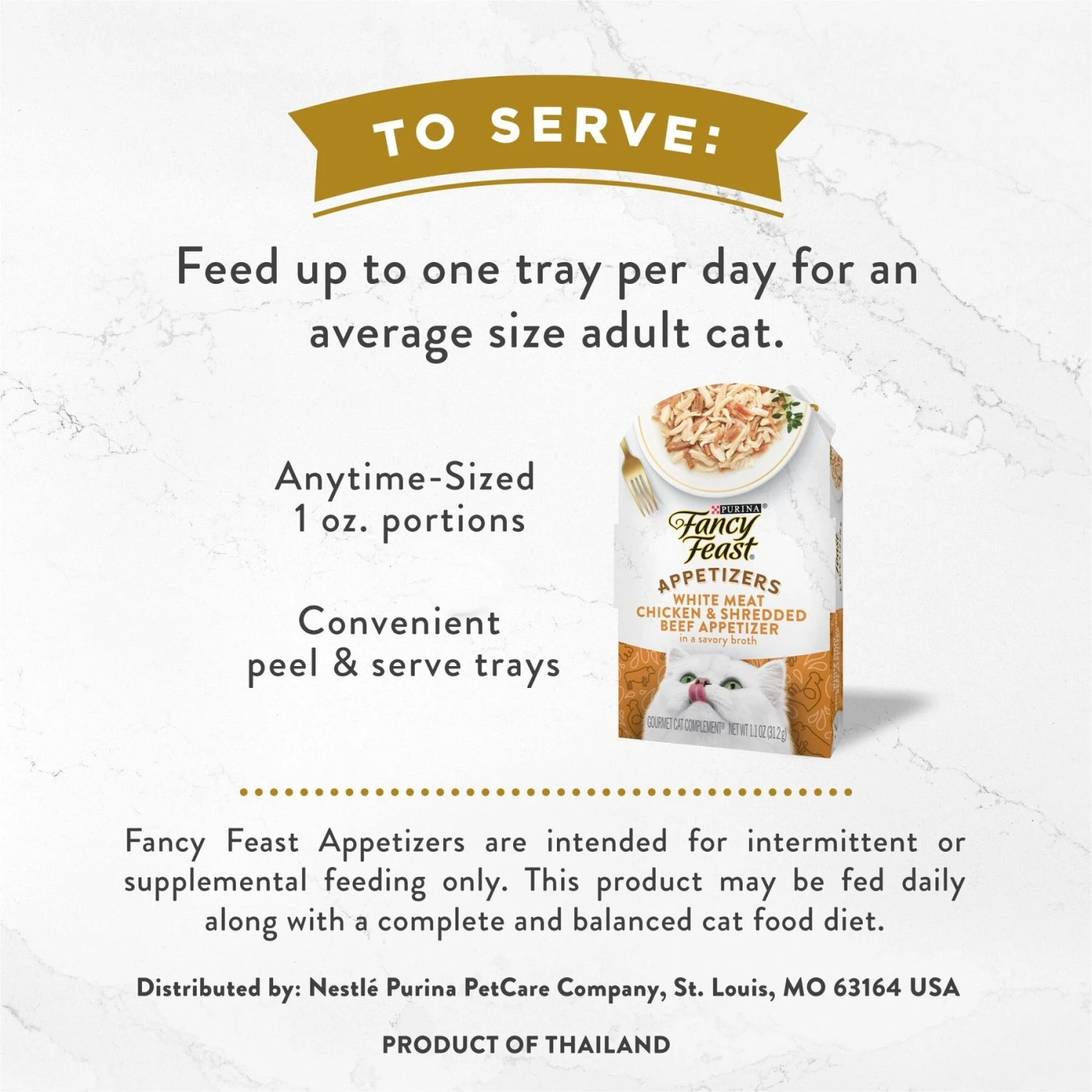 Fancy Feast Appetizers Grain-Free White Meat Chicken & Shredded Beef Appetizer In Savory Broth Wet Cat Food, 1.1-oz Tray, Case Of 10 11 Fancy Feast Appetizers Grain-Free White Meat Chicken & Shredded Beef Appetizer In Savory Broth Wet Cat Food, 1.1-oz Tray, Case Of 10 - Image 9